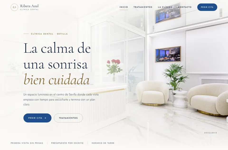 Web de demostración de una clínica